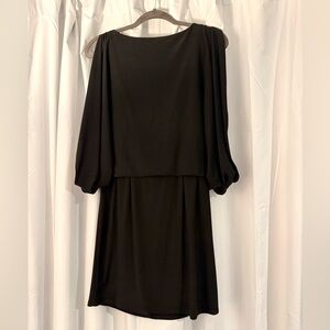 Jessica Simpson Black Dress – Size 6 – Elegant Dolman Sleeve Dress